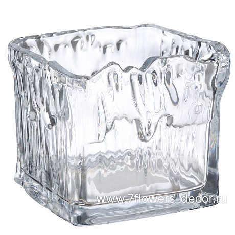 Ваза Relief (стекло), 13xH12 см - фото 1