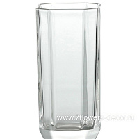 Ваза "Base" (стекло), 9,5x9,5xH24,5 см - фото 1