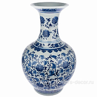 Ваза "Шинаузри Королевский синий" (керамика), D25xH60 см - фото 1