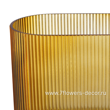 Ваза Flat (стекло). 20x10xH18,5 см - фото 2