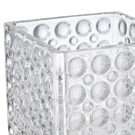 Ваза Куб 3D (стекло), D10xH10 см - фото 2