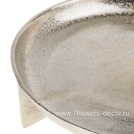 Поднос декоративный (металл), D35xH7 см - фото 2