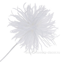 Ветка искусственная заснеженная (пластик), H60 см - фото 1