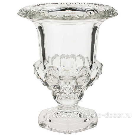 Ваза Crystal (стекло), D11,5xH14,5 см - фото 1