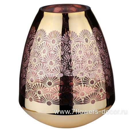 Ваза Shine (стекло), D16,5xH20 см - фото 1