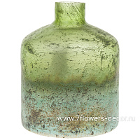 Ваза "Alchemy Green" (стекло), D12,5xH16 см - фото 1