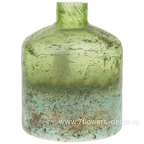 Ваза Alchemy Green (стекло), D12,5xH16 см - фото 1