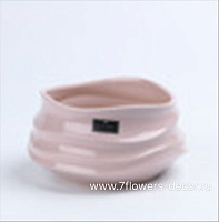 Кашпо "Flow" (керамика), 17x16,5xH10,5 см - фото 1