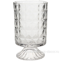 Ваза "Crystal" (стекло), D10,5xH18 см - фото 1