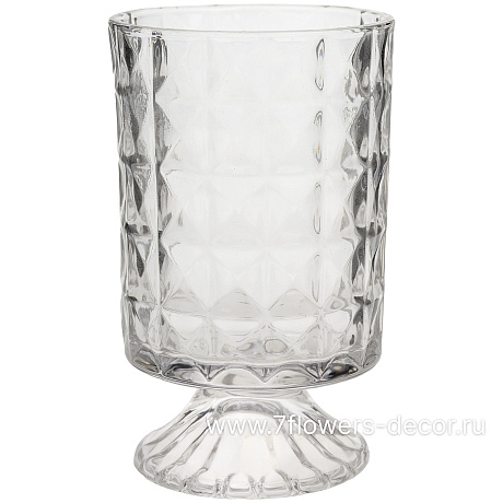 Ваза Crystal (стекло), D10,5xH18 см - фото 1