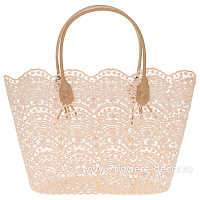 Корзина плетеная "Кружево" (ткань), 35x16xH25 см - фото 1