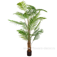 Растение искусственное в кашпо "Пальма Арека", H213 см, 739 листьев - фото 1