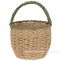 Корзина плетеная "Кант" (бумага), D19xH15 см - фото 1