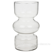 Ваза "Waist" (стекло), D9xH18 см - фото 1