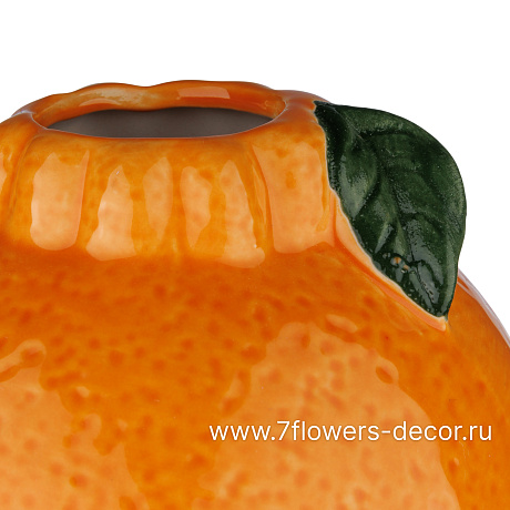 Ваза Апельсин (керамика), D10,5xH9 см - фото 2