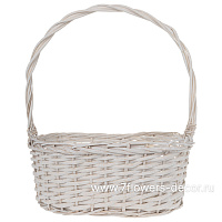 Корзина плетеная (ива), 35x25xH14/42 см - фото 1