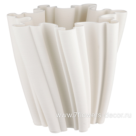 Ваза Иллюзия (керамика), 21x21xH20 см, для сухоцветов - фото 1