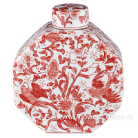 Ваза "Шинуазри Кардинал" (керамика), 20x9xH23 см - фото 1