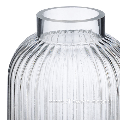 Ваза Pleat (стекло), D7xH20 см - фото 2