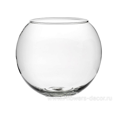 Ваза Шаровая (стекло), D16xH13 см, 2 л - фото 1