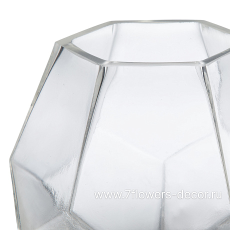 Ваза Геометрия V (стекло), D13хH14 см - фото 2
