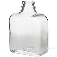 Ваза "Ледник" (стекло), 19x11xH26 см, с декоративной текстурой - фото 1