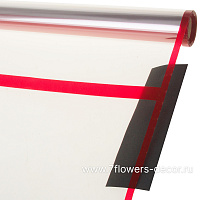 Пленка прозрачная, 57 смх10 м, 53 mic, с цветной окантовкой - фото 1