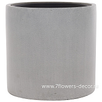 Кашпо Nobilis Marco "Cement Grey Сylinder" (полистоун), D41xH40 см, с тех.горшком - фото 1
