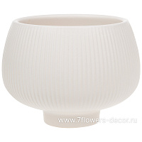 Кашпо "Slats" (керамика), D12xH11 см - фото 1