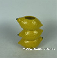 Ваза "Лимон" (керамика), D17,5xH11 см - фото 1