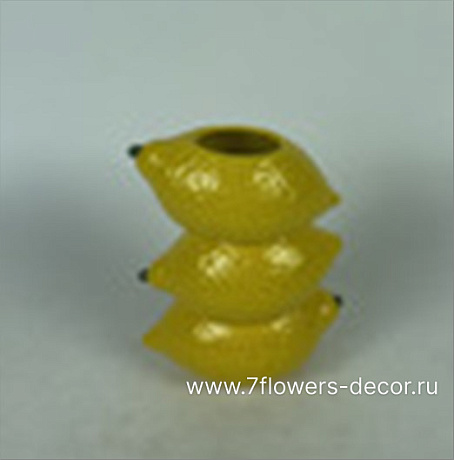 Ваза Лимон (керамика), D17,5xH11 см - фото 1