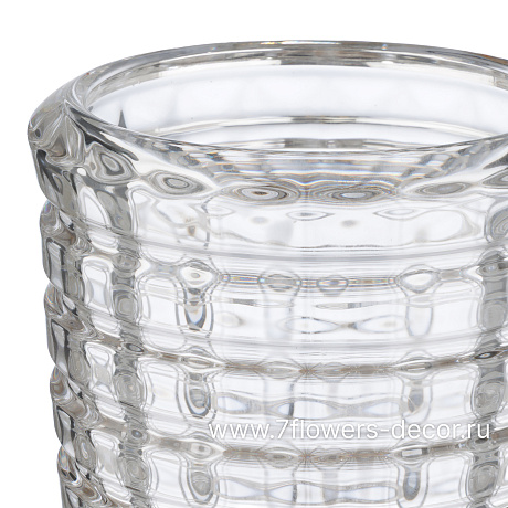Ваза Diamond (стекло), D12,5xH28 см - фото 2