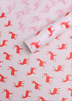 Бумага крафт белый "Северные олени", 70 смx10 м, 50г/м2 - фото 1