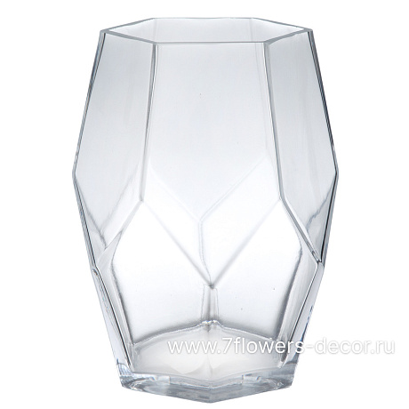 Ваза Геометрия V (стекло), D15хH20 см - фото 1