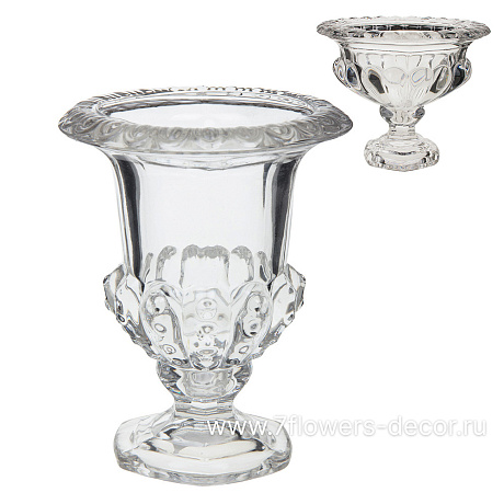 Ваза Crystal (стекло), D16xH20 см - фото 1