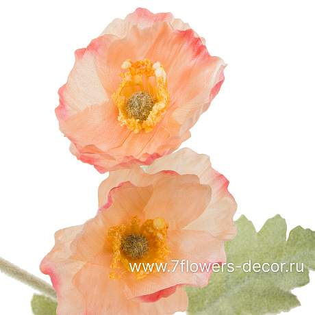 Цветок искусственный Мак, H57 см - фото 2