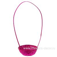 Корзина плетеная (бамбук), D19xH5/40 см - фото 1