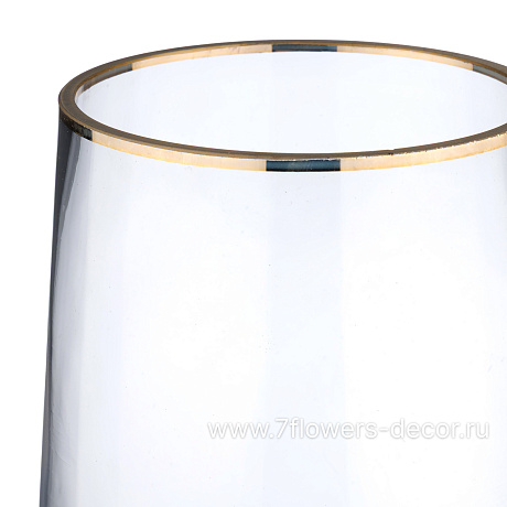 Ваза Tokyo (стекло), D9xH30 см - фото 2