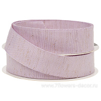 Лента органза "Блеск", 40 ммх10 ярд, на леске - фото 1