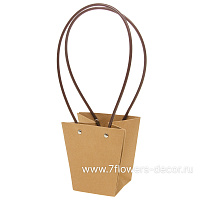 Сумка подарочная (картон), 12x8xH12,5 см, набор (10 шт), с ламинацией - фото 1