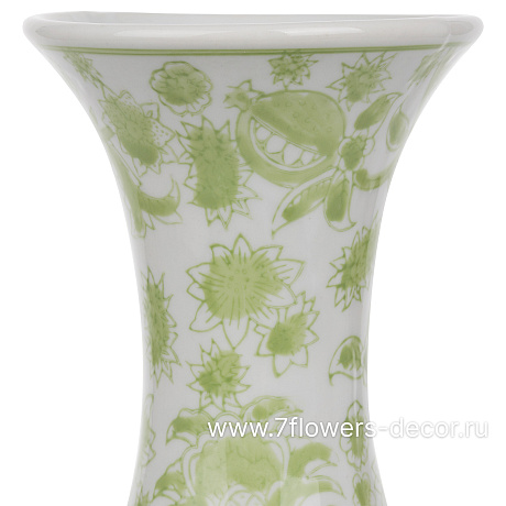 Ваза Шинуазри Green (керамика), D20xH35,5 см - фото 2