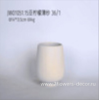 Кашпо "Flow" (керамика), D14xH13,5 см - фото 1