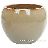 Кашпо Nobilis Marco "Сream Round" (керамика), D58хH43 см - фото 1