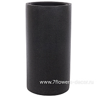 Кашпо Nobilis Marco "Cement Dark grey Сylinder" (полистоун), D31xH60 см, с тех.горшком - фото 1
