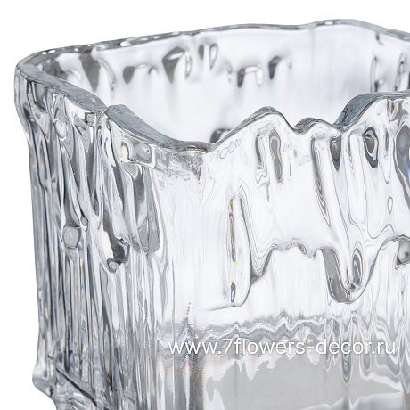 Ваза Relief (стекло), 13xH12 см - фото 2