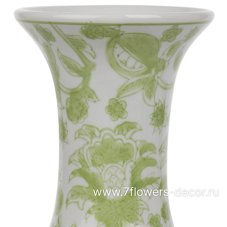 Ваза Шинуазри Green (керамика), D18xH29 см - фото 2