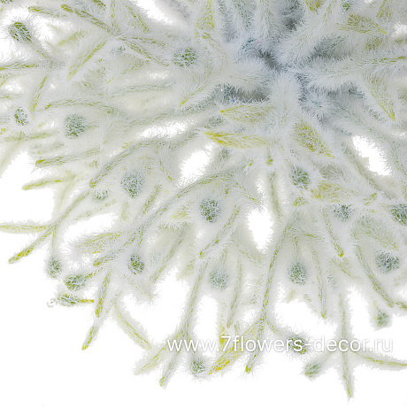 Ветка искусственная заснеженная (пластик), H63 см - фото 2