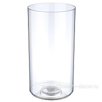 Вазон "Round" (пластик), D20xH40 см - фото 1