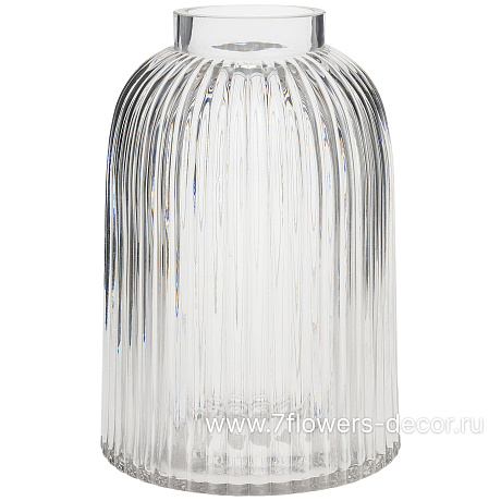 Ваза Pleat (стекло), D8xH25 см - фото 1