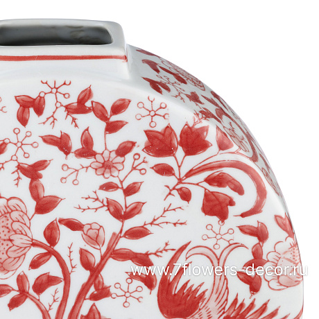 Ваза Шинуазри Кардинал (керамика), 30x8xH31 см - фото 2